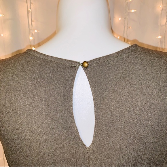 LANE BRYANT ⭐️ Long Olive Green Sleeveless Dress - Picture 6 of 10